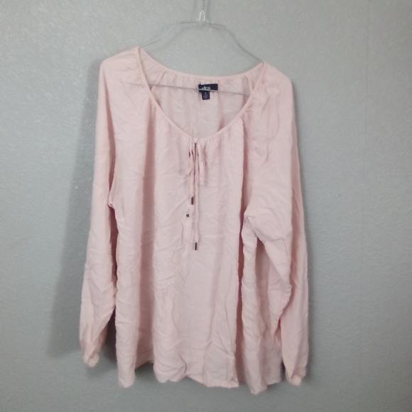 Ellos Pink Relaxed Buttoned Blouse ( Box EH ) - Picture 1 of 3